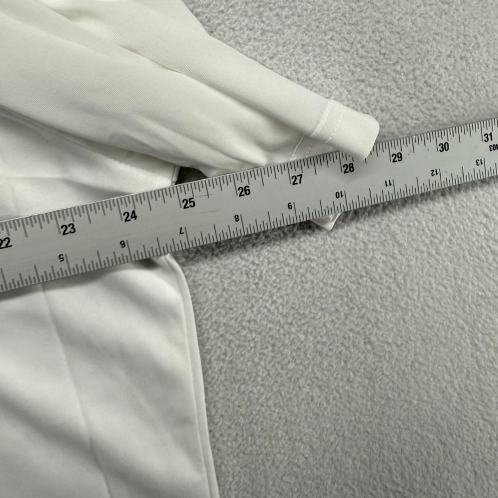 Collars Co Polo Shirt Mens XL Tall White Solid Spread Dress Wicking Preppy NEW - Picture 5 of 7